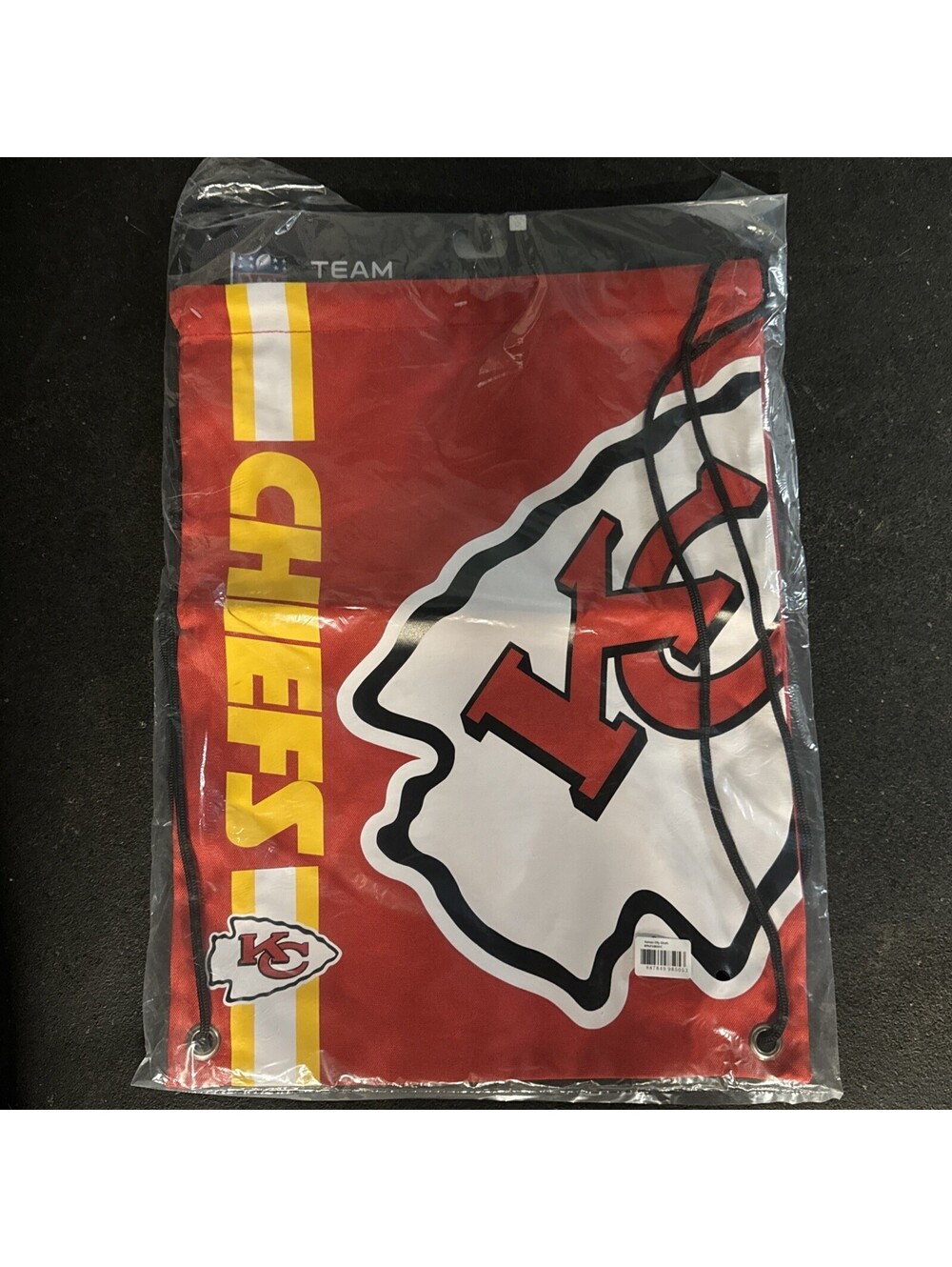 NFL Kansas City Chiefs Drawstring Backpack, Gym Bag